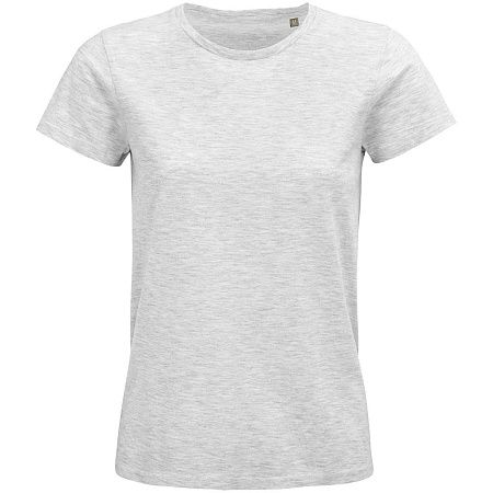 Футболка женская Pioneer Women, светло-серый меланж, размер S
