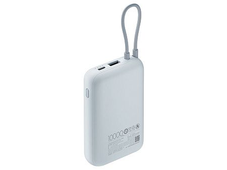 Внешний аккумулятор со встроенным кабелем Mi Power Bank (Integrated Cable), 10000 мАч
