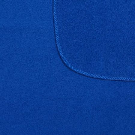 Флисовый плед Warm&Peace, ярко-синий