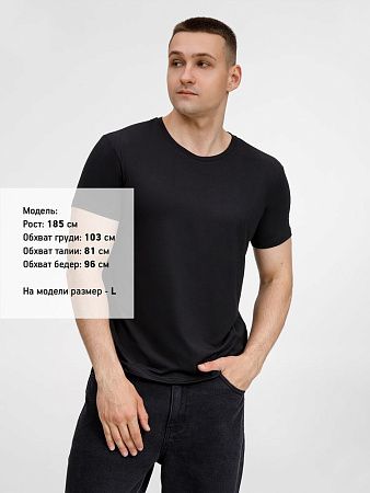 Футболка унисекс Senti, черная, размер S