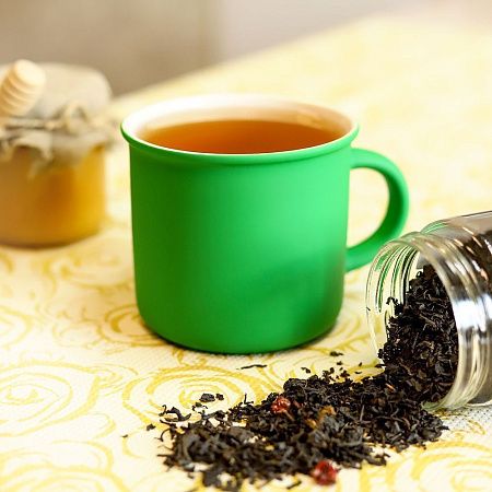 Кружка Camping, софт тач, красная