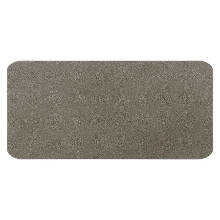 Шеврон Rectangle NUBA размер 60*30 мм, светло-серый, со скругленными углами