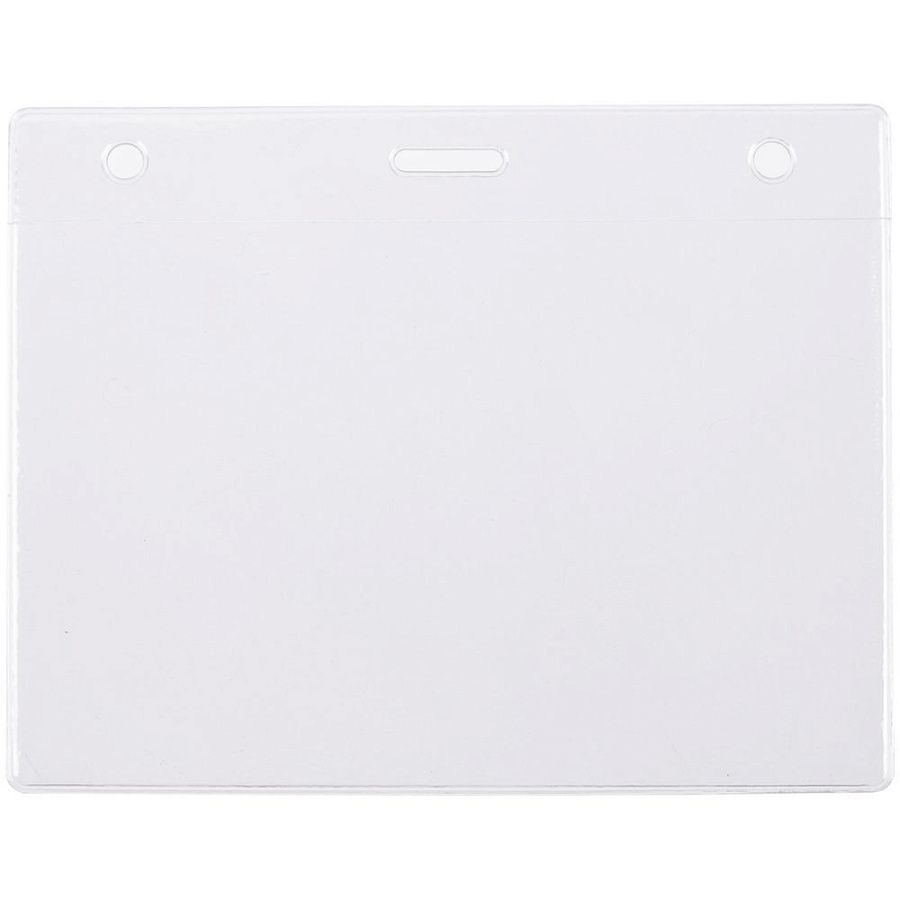 Карман для бейджа Lucid, горизонтальный, из фактурного ПВХ