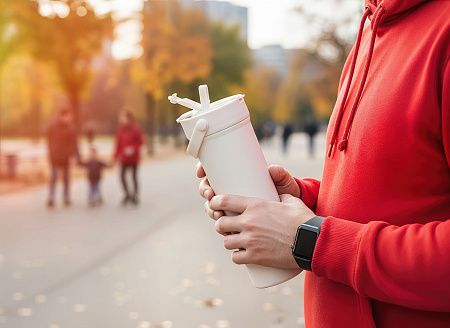 Термокружка "Pinta" 600 мл, покрытие пудра