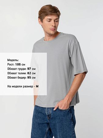 Футболка унисекс оверсайз Street Vibes, серая, размер XS/S