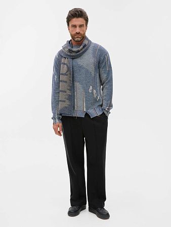 Шарф Denim XL на заказ, полушерсть