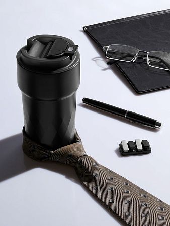 Антистресс-кликер Clacky, черный с серебристым