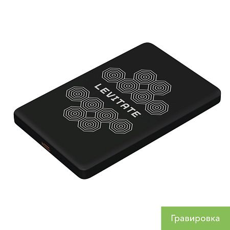 Внешний аккумулятор Atlantis PD 5000mAh с функцией беспроводной зарядки 15W, черный