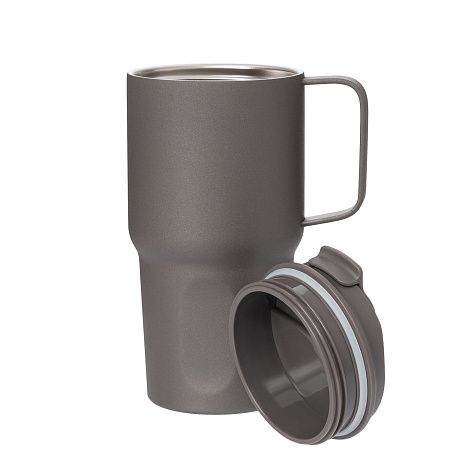Термокружка вакуумная Авентура (Aventura), серая