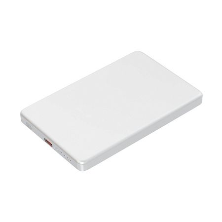 Внешний аккумулятор Атлантис (Atlantis) PD 5000mAh с функцией беспроводной зарядки 15W, серебряный