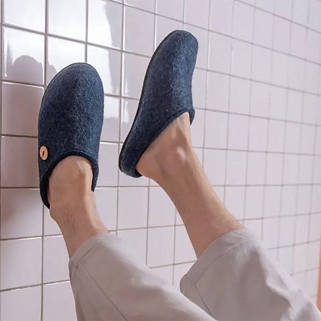 Домашние валенки Step, темно-синие (индиго), размер 40