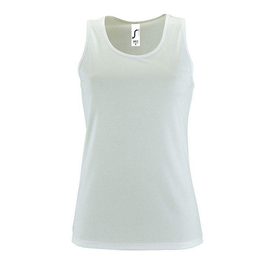 Майка женская Sporty TT Women, белая, размер XXL