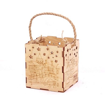 Подсвечник "Звезда", фанера