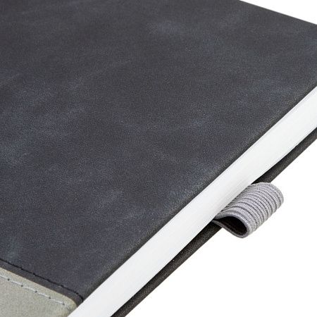 Ежедневник Horizon, недатированный, серый с черным