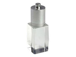 USB 2.0- флешка на 16 Гб в виде большого кристалла, цвет: серебристый