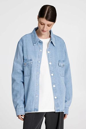 Куртка джинсовая O3, голубая, размер XS/S