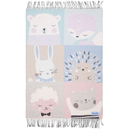 Плед детский Zoo, голубой