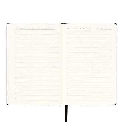 Ежедневник Спарк (Spark) недатированный, черный (с упаковкой, со стикерами)