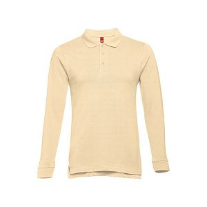 Рубашка-поло мужская BERN 210 с длинным рукавом под нанесение