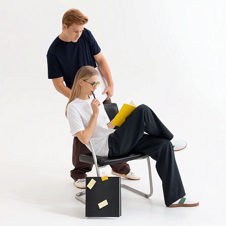 Футболка унисекс KRIS, 150 гр., белая (теплого оттенка), размер XL