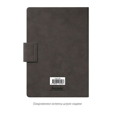 Ежедневник Риц (Ritz) недатированный, серый, твердая обложка