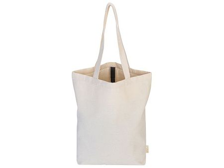 Сумка Fixy из переработанного хлопка 220 г/м2 с фиксирующей лентой