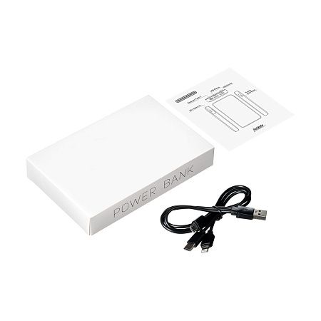 Внешний аккумулятор с цветной подсветкой Ancor Max 5000 mAh, черный