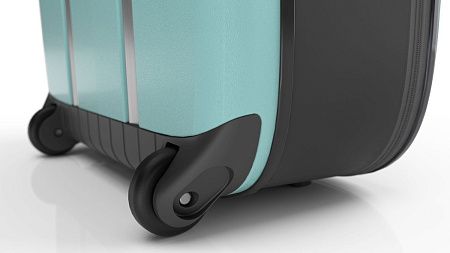 Чемодан складной Rollink Vega II 55x40x20 см, 2 колеса, бирюзовый