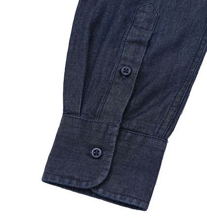 Рубашка мужская Barry Men, синяя (деним), размер S