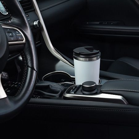 Термокружка вакуумная Палермо (Palermo), серая, матовая поверхность