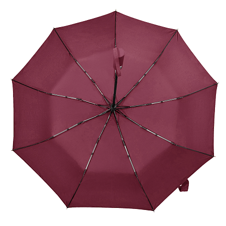 Зонт складной автоматический,  Forest Lotus, диаметр 100 см, радиус 23 дюйма, 9 панелей, в подарочной коробке, бордовый