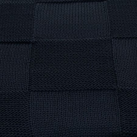 Плед Селла (Cella) вязаный, синий (без подарочной коробки)