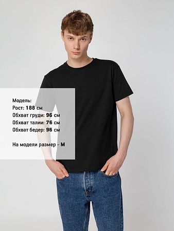 Футболка унисекс T-Bolka 160, черная, размер 3XL