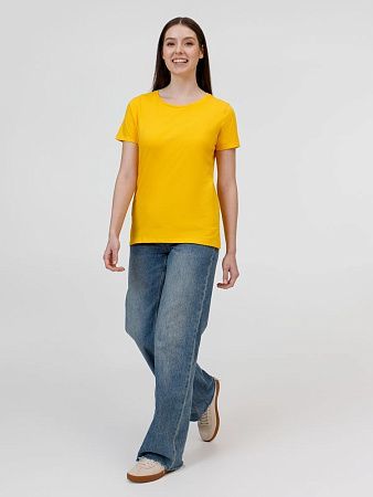 Футболка женская E190 серый меланж, размер L