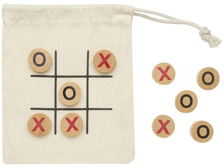 Деревянная игра в крестики-нолики в мешочке «Whorl»