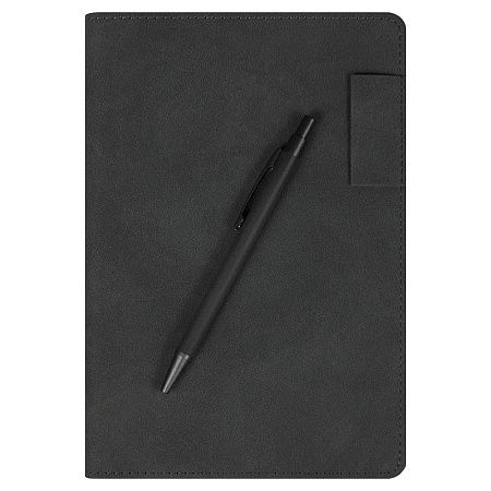 Ручка шариковая Gray stone Requis, черная