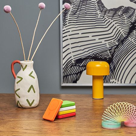 Внешний аккумулятор Ларго PD (Largo PD) 5000mAh с функцией беспроводной зарядки 15W, желтый