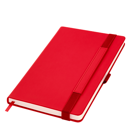 Ежедневник Alpha недатированный, красный/серый