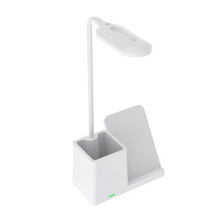 Настольная лампа с беспроводной зарядкой Stark, черная