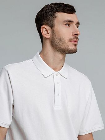 Рубашка поло мужская Neptune, белая, размер S