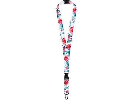 Ланъярд под сублимацию с карабином, межуровневым замком и замком обрыва, 2 см