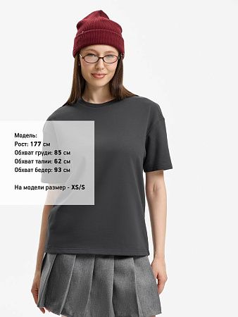 Футболка унисекс Durington, темно-серая (графит), размер XL/2XL