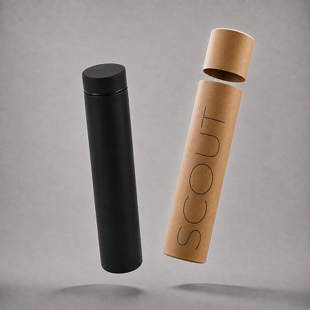 Вакуумный термос «Scout», soft-touch, 235 мл, тубус