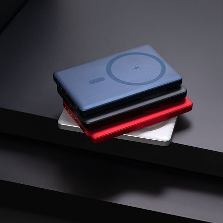 Внешний аккумулятор Atlantis PD 5000mAh с функцией беспроводной зарядки 15W, черный