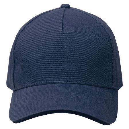Кепка 5-панельная Greenwich 350, c темно-синим сендвичем, темно-синяя