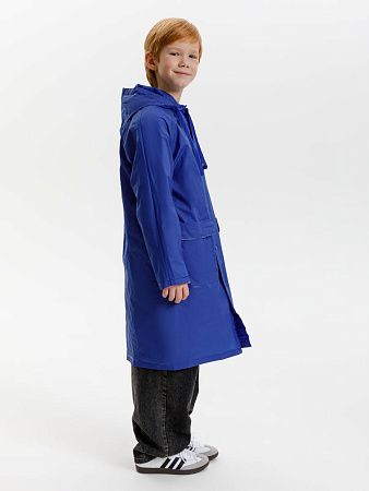 Дождевик детский RainDrop Kids, ярко-синий, размер 10 лет (130-140 см)