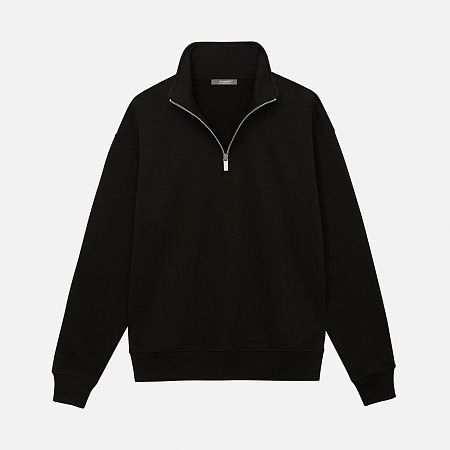 Толстовка на молнии унисекс Флоу (Flow), темно-синяя