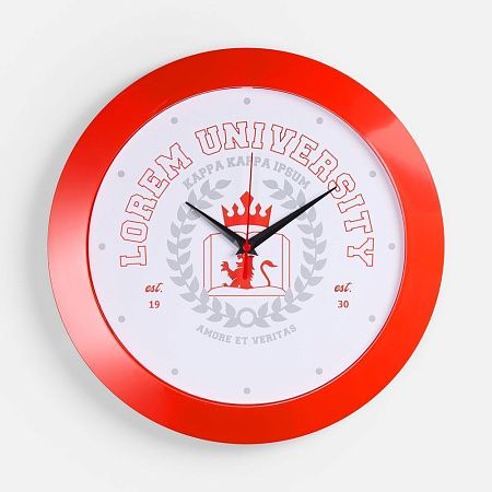 Часы настенные Vivid Large, красные