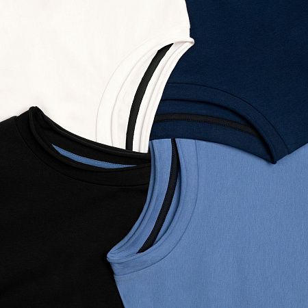 Футболка оверсайз Vozduh 2.0, синяя, размер XS/S