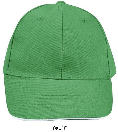 Бейсболка BUFFALO,Зеленый луг/ Белый 